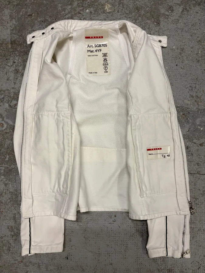 2000s Prada White Citizen Jacket – Dolce Vita Hub