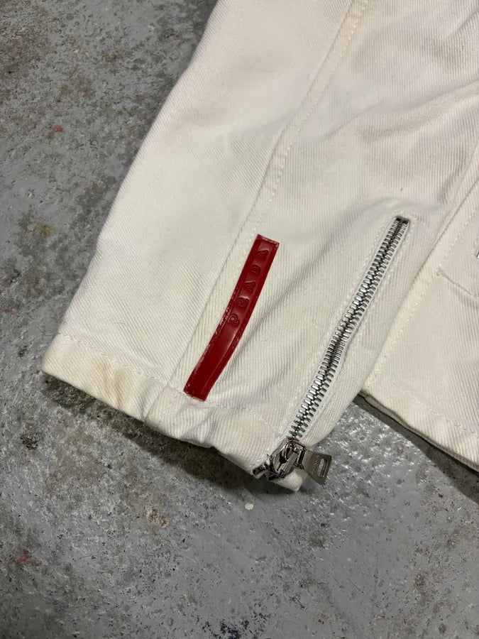 2000s Prada White Citizen Jacket (S) wzGqWoy 9