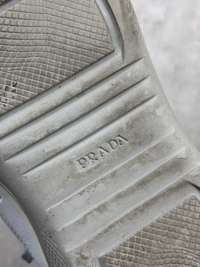 2000s Prada White Leather Americas Cup Sneakers eQzraHS 11