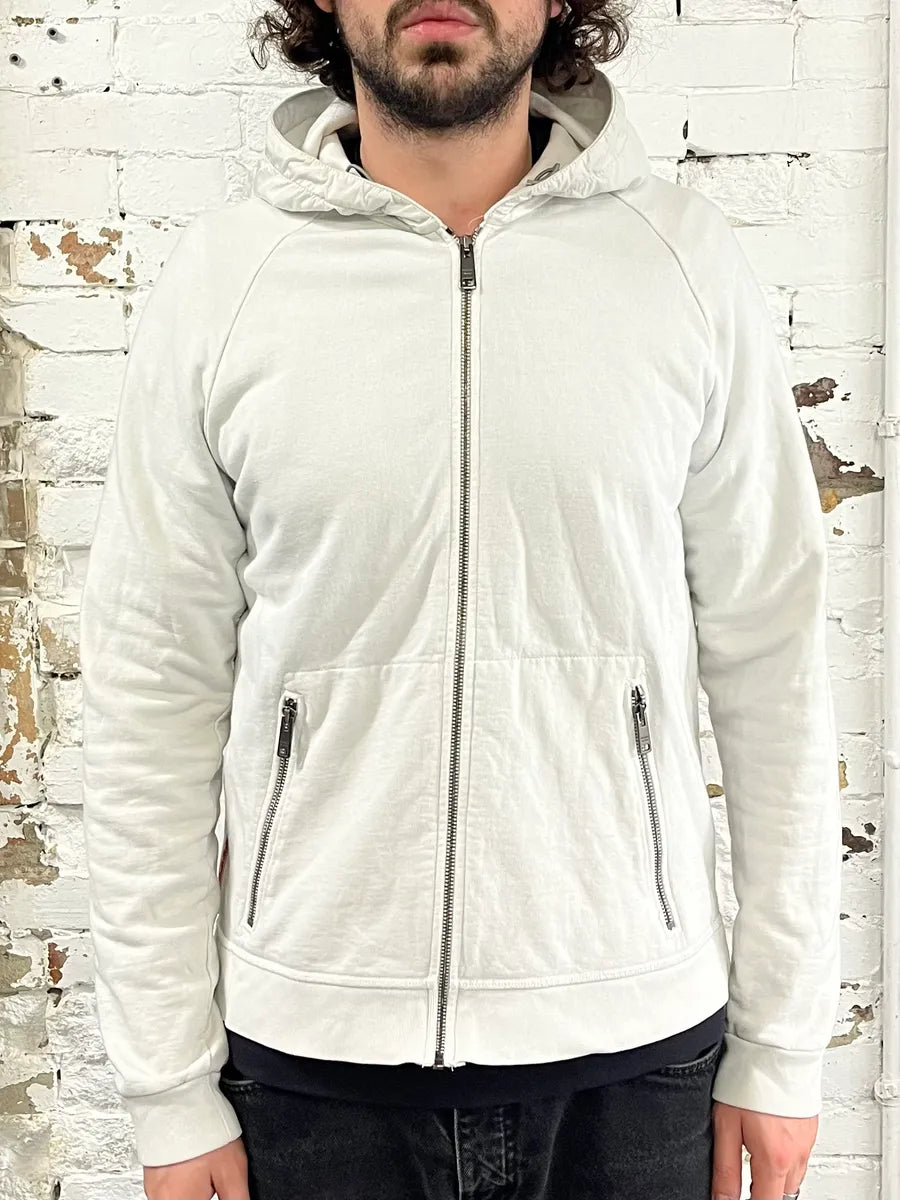 2000s Prada White Linea Rossa Zip-up Hoodie ODnHpNC 1