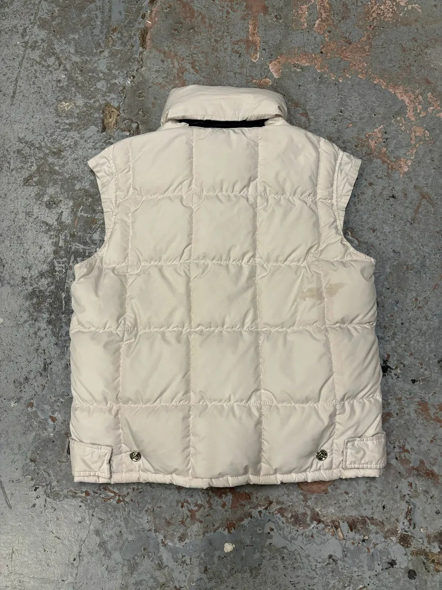 2000s Prada White Puffer Hooded Vest Jacket MKUUcYp 4