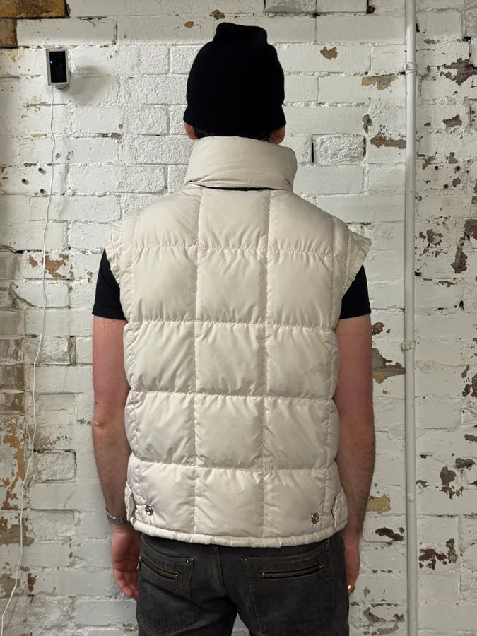 2000s Prada White Puffer Hooded Vest Jacket MKUUcYp 2