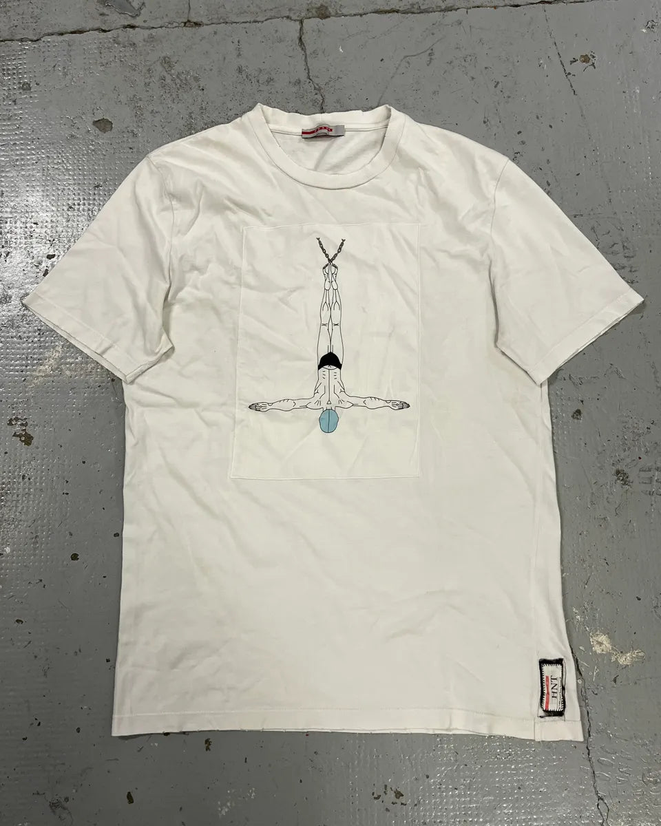 2000s Prada White Swimmer T-Shirt VlLOoEJ 3