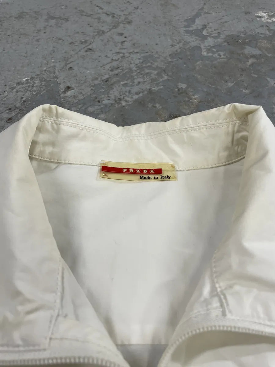 2000s Prada White Tracksuit Tactical Jacket (M) 7