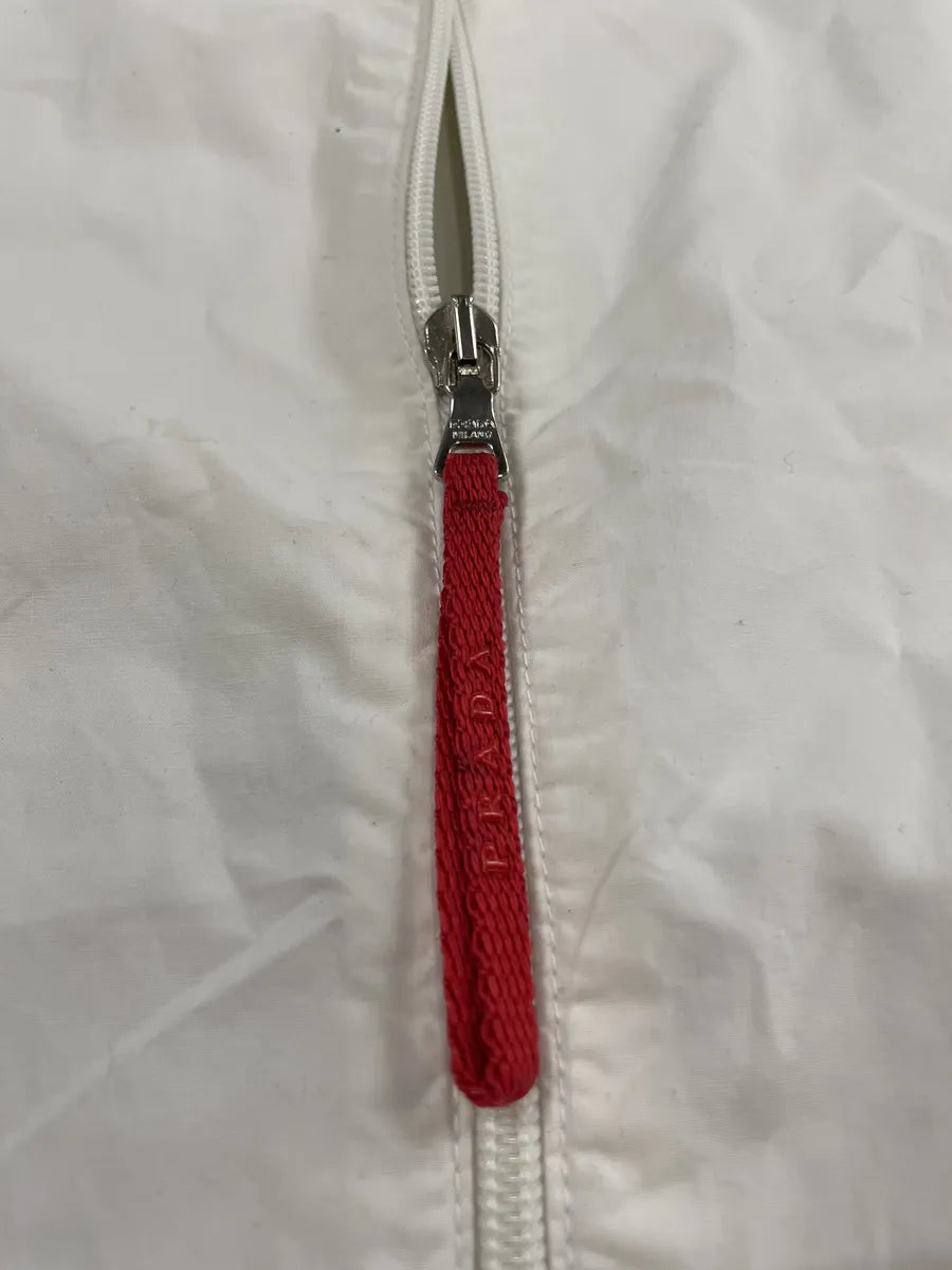 2000s Prada White Tracksuit Tactical Jacket (M) 8