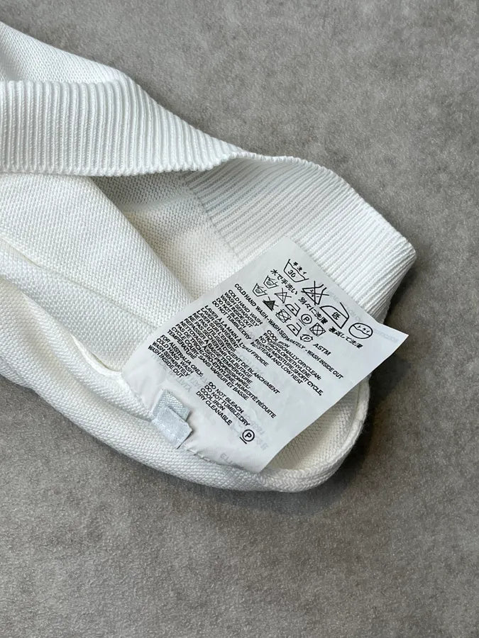 2000s Prada White V-Neck Sweater ZGTCwvv 8