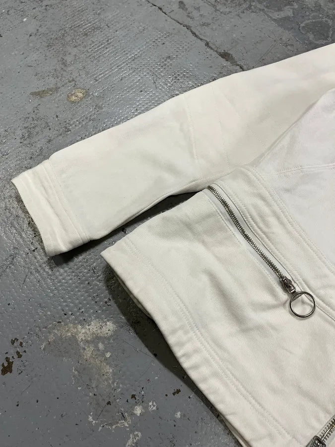 2000s Prada White Zip Up Jacket CtkwKlB 4