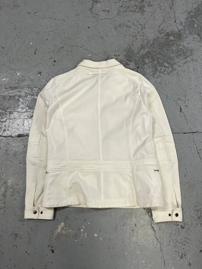 2000s Prada White Zip Up Jacket CtkwKlB 6