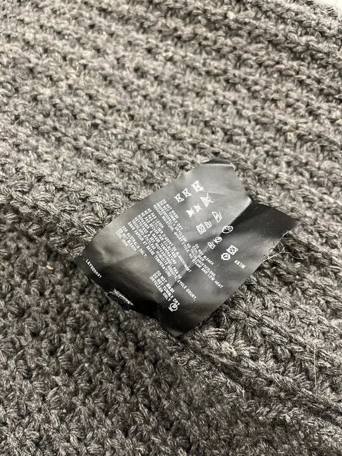 2000s Prada Wool & Kashmere Grey Knit Zip-up Sweater lKFEfjX 11