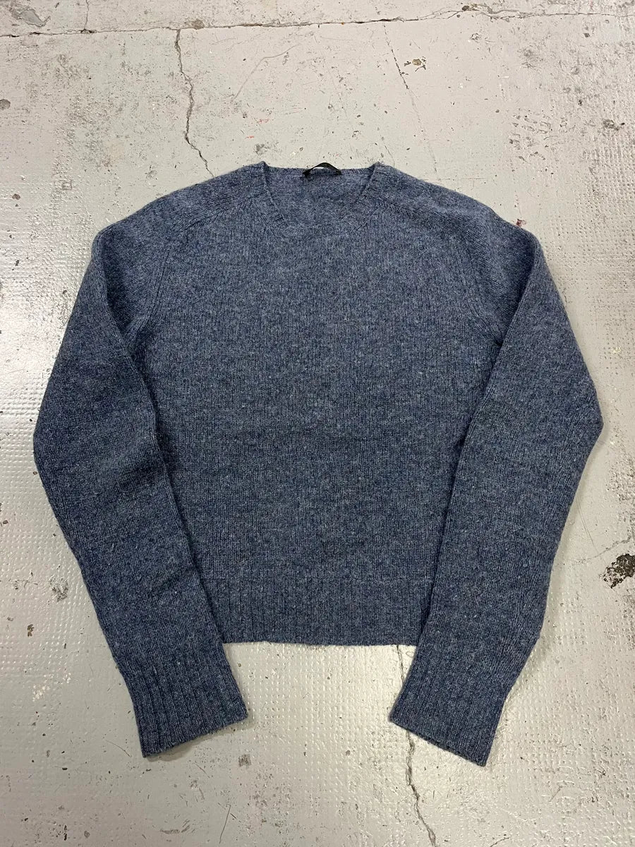 2000s Prada Wool Blue Crewneck Sweater DvrENgl 3