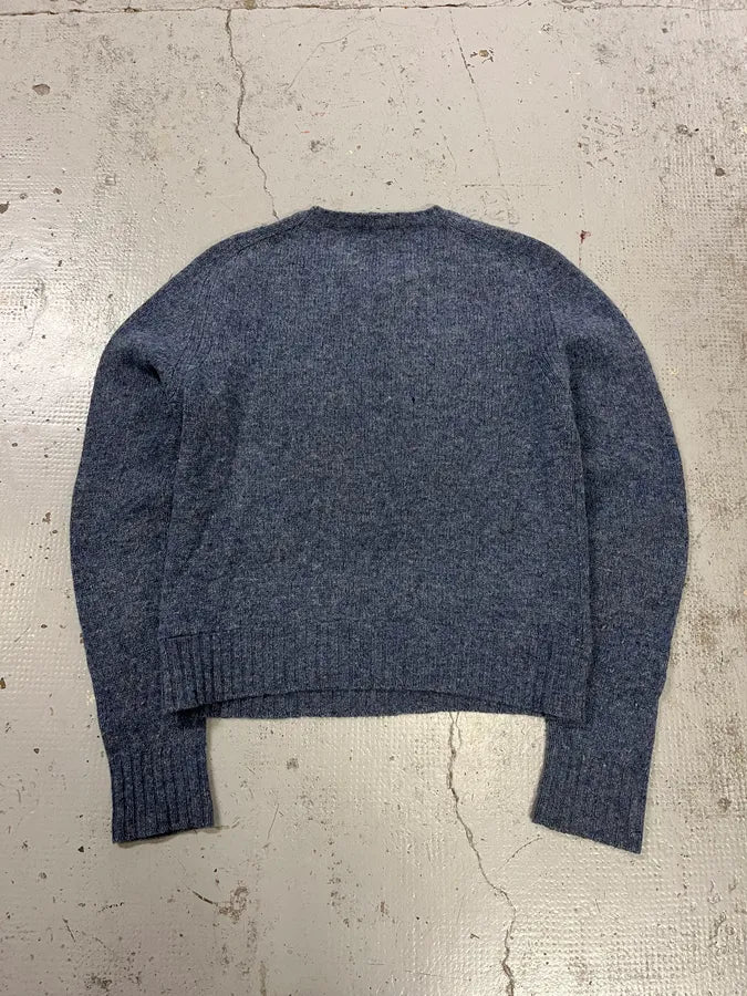 2000s Prada Wool Blue Crewneck Sweater DvrENgl 6