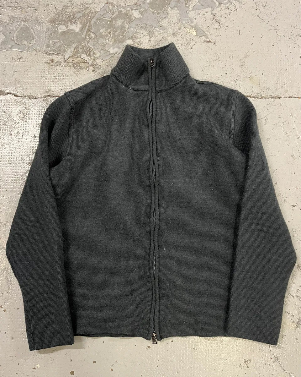 2000s Prada Wool Full-Zip Turtleneck Sweater GiizzFL 3