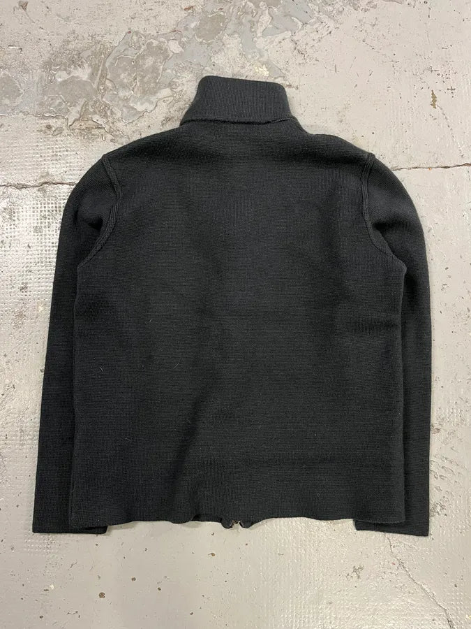 2000s Prada Wool Full-Zip Turtleneck Sweater GiizzFL 6