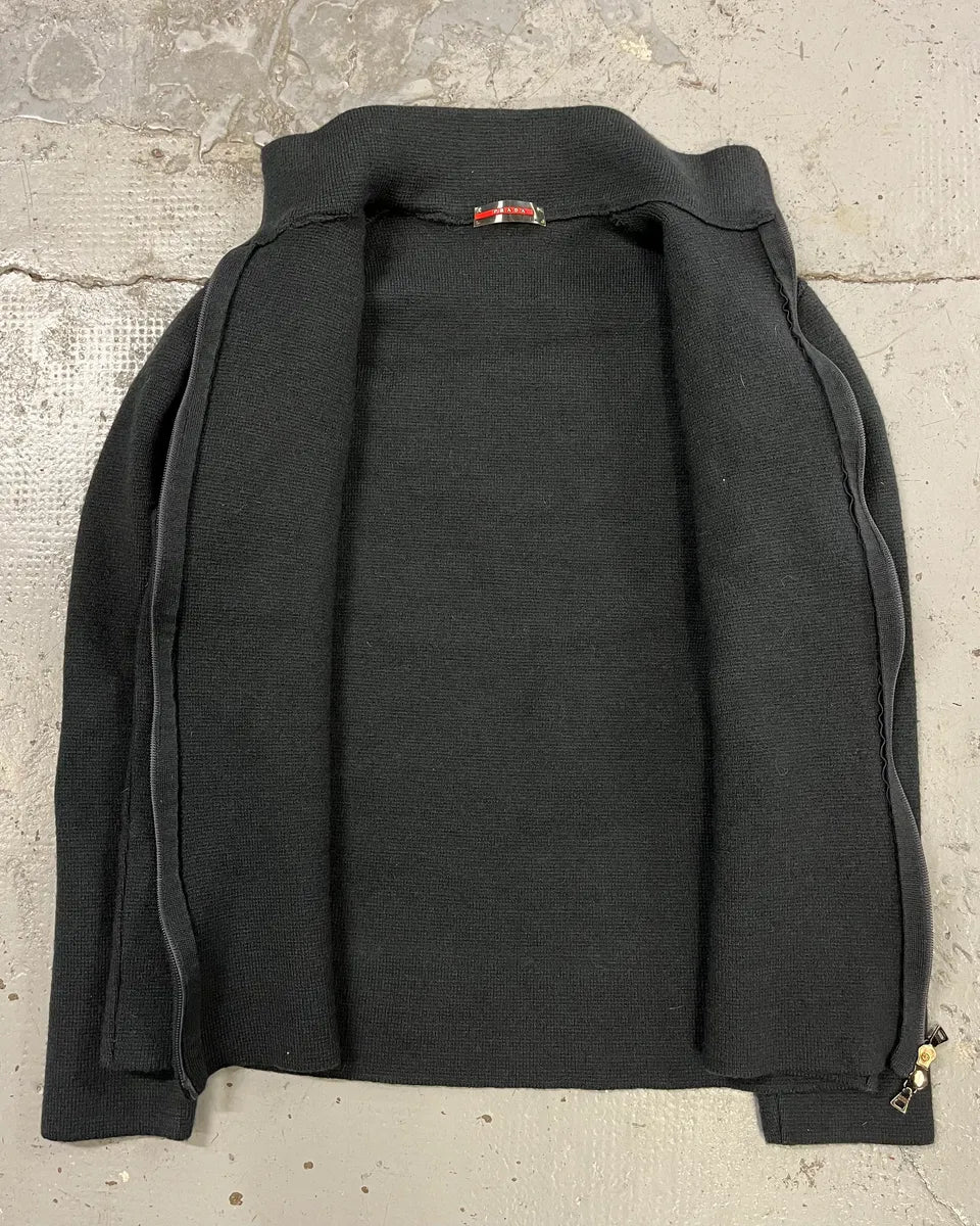 2000s Prada Wool Full-Zip Turtleneck Sweater GiizzFL 7