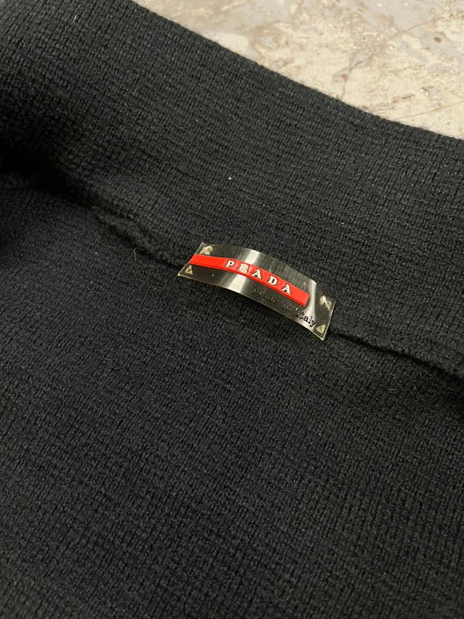2000s Prada Wool Full-Zip Turtleneck Sweater GiizzFL 8