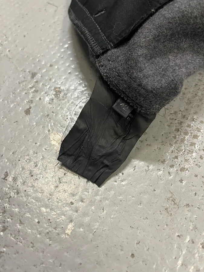 2000s Prada Wool Grey Midi Skirt MUIsHsA 10