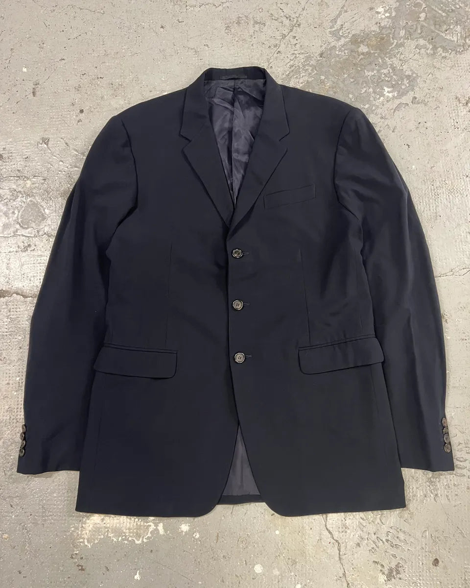 2000s Prada Wool Navy Blazer (M/L) 0