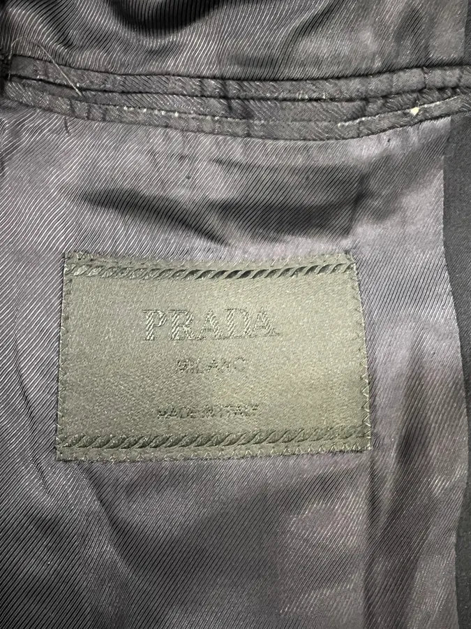 2000s Prada Wool Navy Blazer (M/L) 4