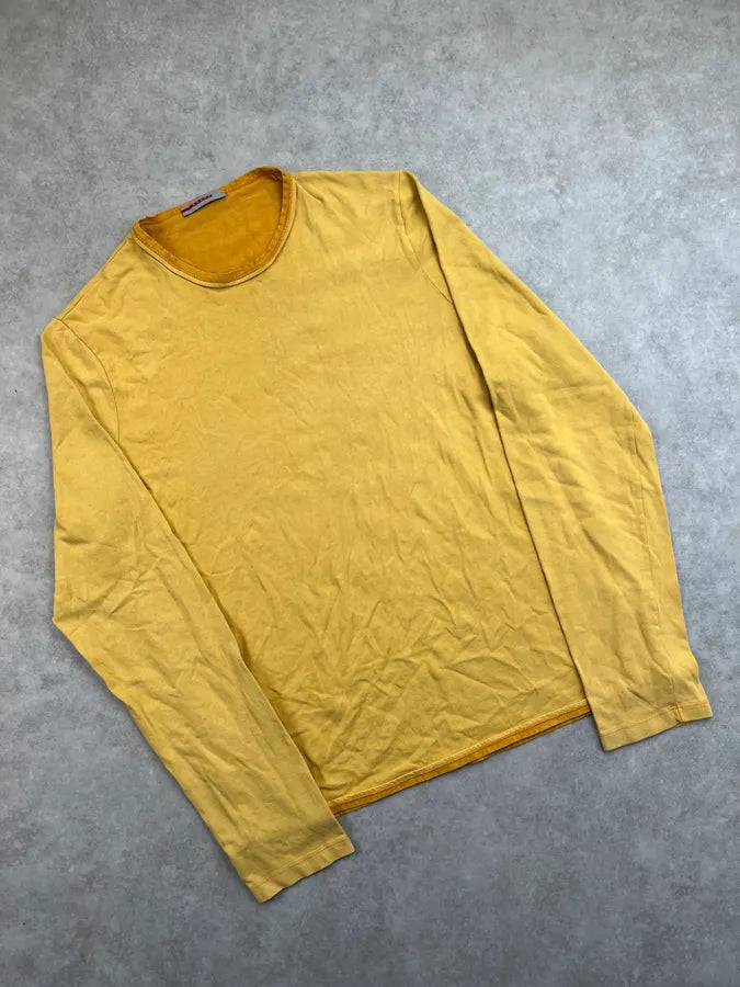2000s Prada Yellow Linea Rosa Longsleeve kemnUQm 4