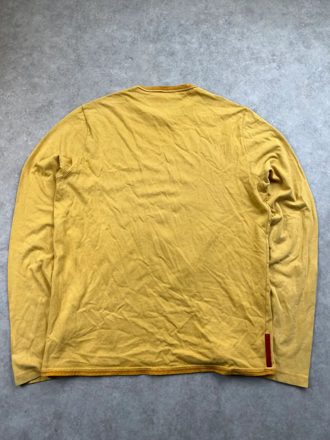 2000s Prada Yellow Linea Rosa Longsleeve kemnUQm 5