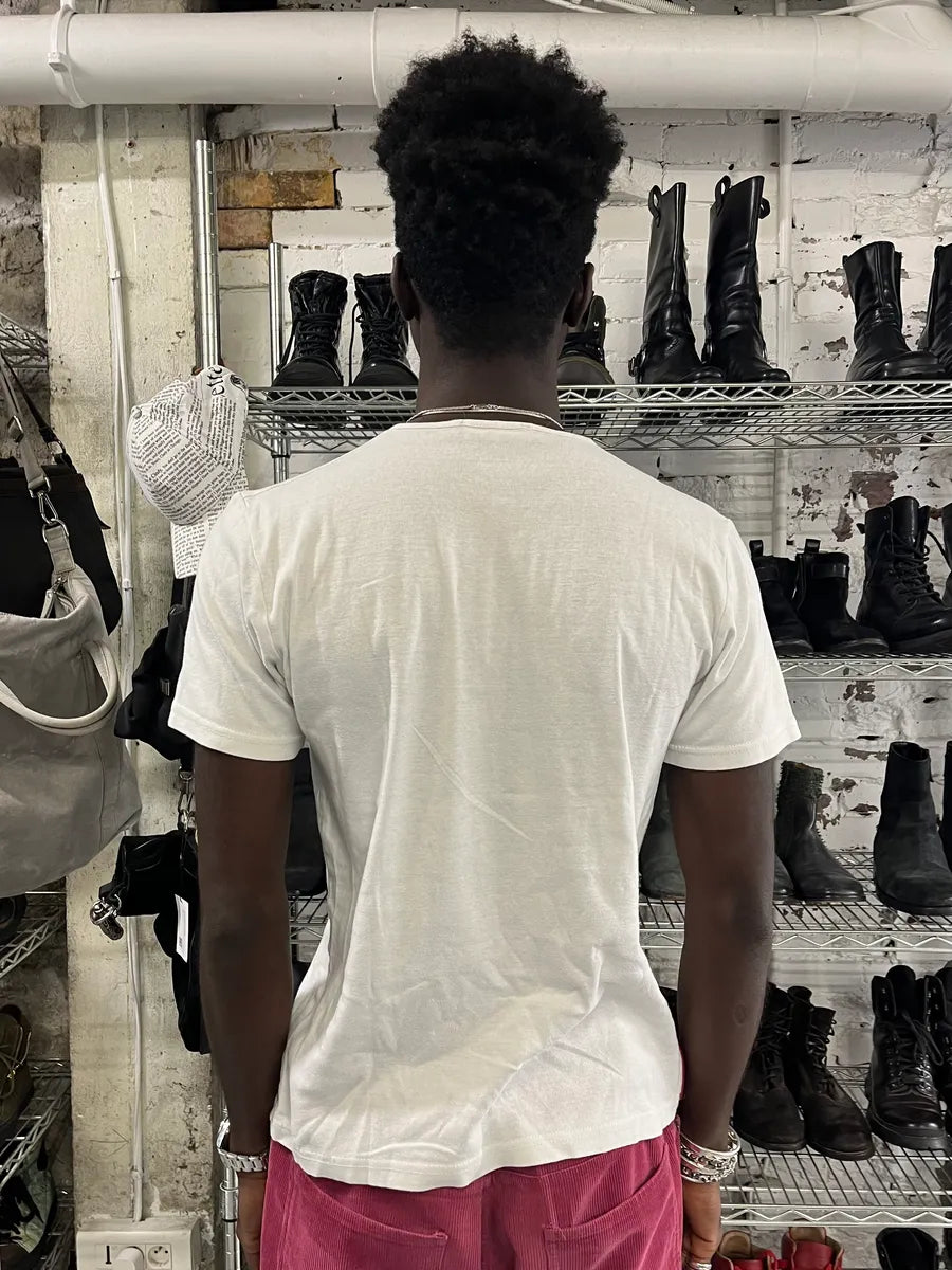 2000s Prada Zip Linea Rossa White T-Shirt OEYdlZp 2