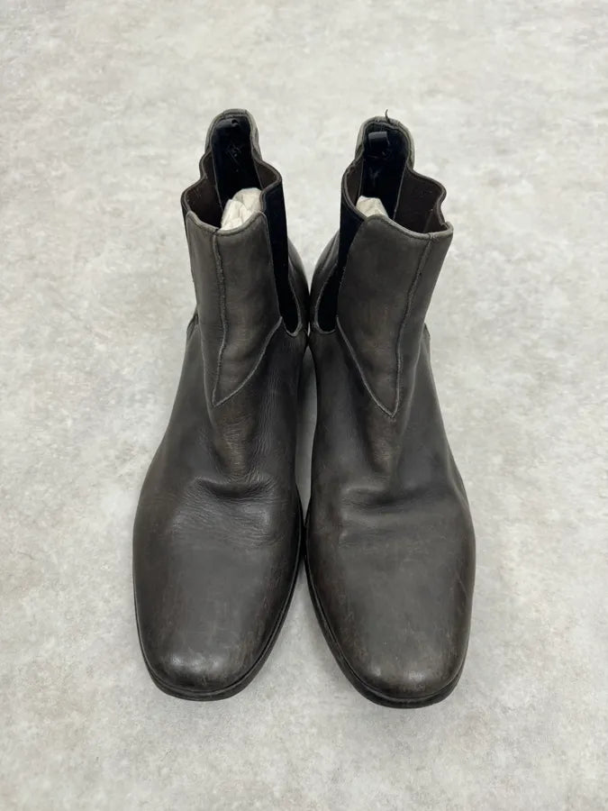 2000s Premiata Avant-Garde Grey Leather Ankle Boots ynHZJHb 3