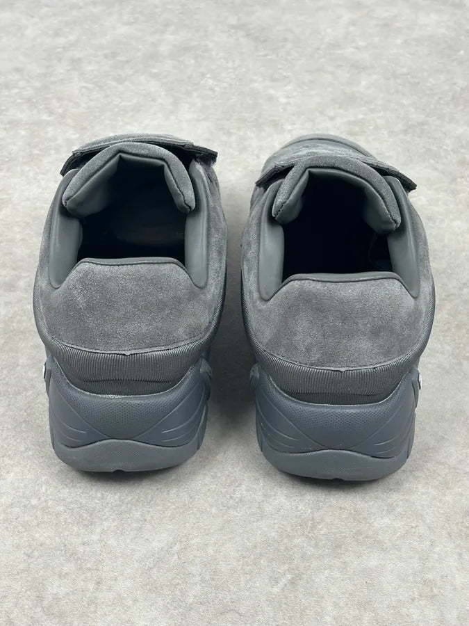 Raf Simons Grey Suede Leather Antai Slip-On Sneakers RJKzSxs 10