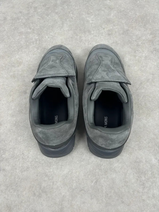 Raf Simons Grey Suede Leather Antai Slip-On Sneakers RJKzSxs 9