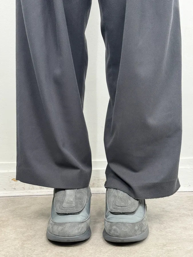 Raf Simons Grey Suede Leather Antai Slip-On Sneakers RJKzSxs 1