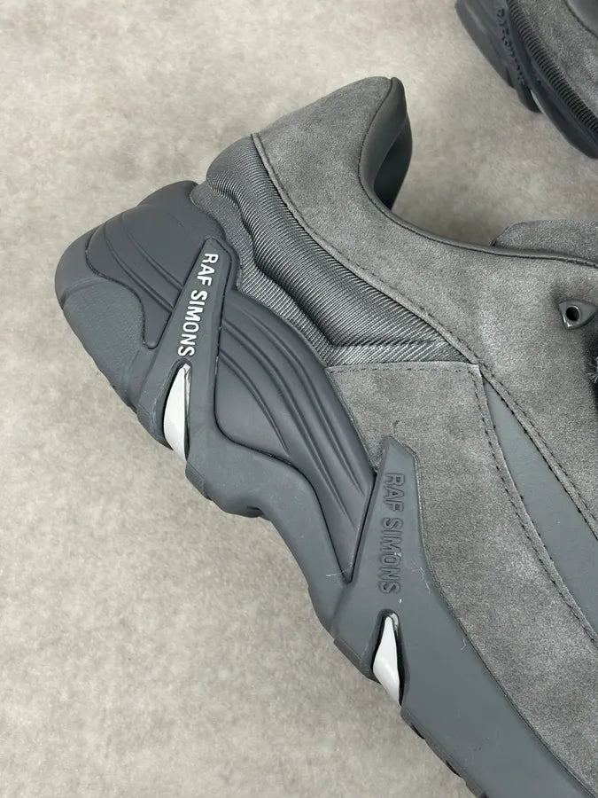 Raf Simons Grey Suede Leather Antai Slip-On Sneakers RJKzSxs 13