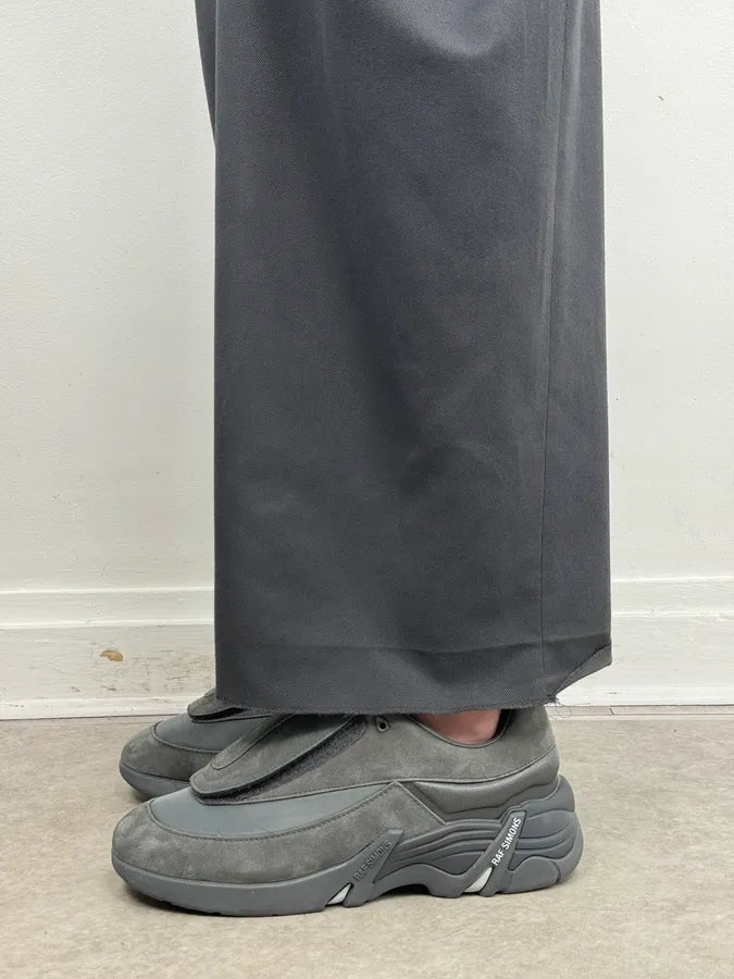 Raf Simons Grey Suede Leather Antai Slip-On Sneakers RJKzSxs 2