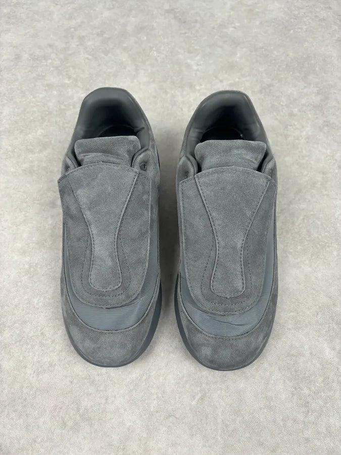 Raf Simons Grey Suede Leather Antai Slip-On Sneakers RJKzSxs 4