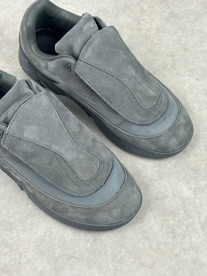 Raf Simons Grey Suede Leather Antai Slip-On Sneakers RJKzSxs 7