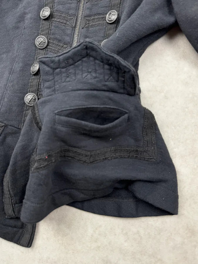 2010s Ralph Lauren Black Avant-Garde Officer Jacket gHrrTlQ 8