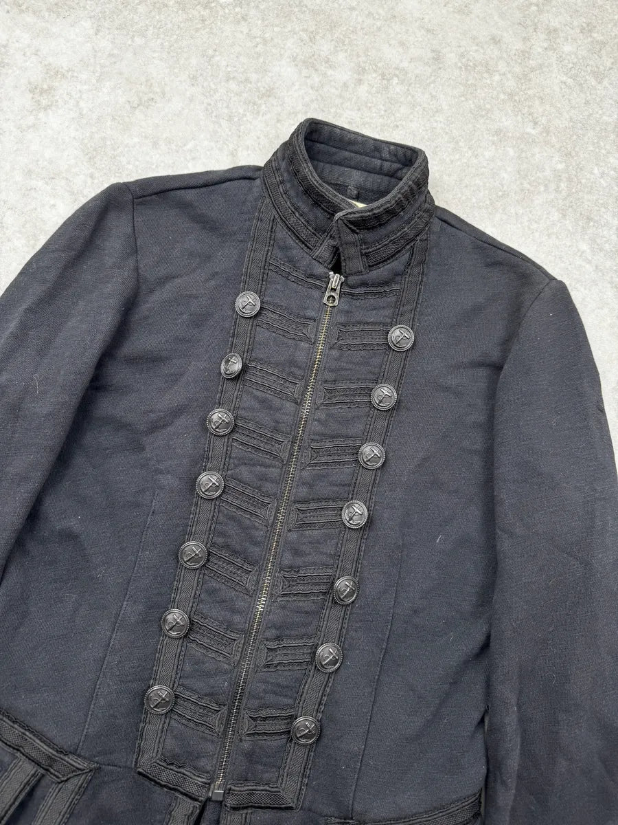 2010s Ralph Lauren Black Avant-Garde Officer Jacket gHrrTlQ 4