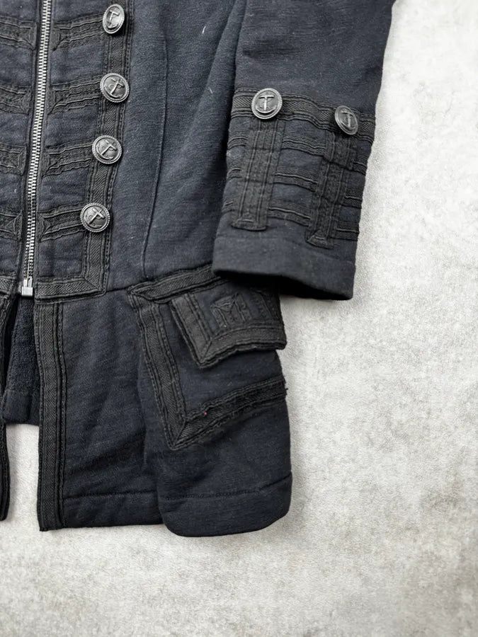 2010s Ralph Lauren Black Avant-Garde Officer Jacket gHrrTlQ 7