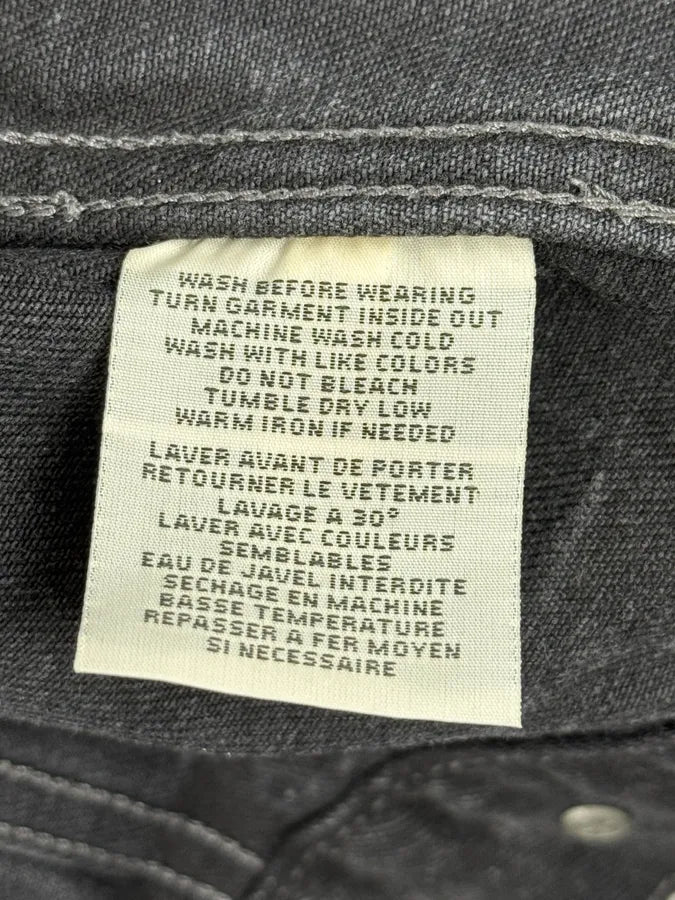 2010s Ralph Lauren Black Distressed USA Flag Denim Jacket JKrNhAy 13