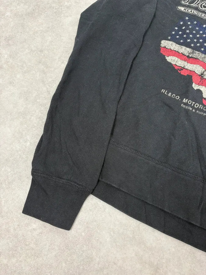 2010s Ralph Lauren Black Eagle USA Flag Sweater SnoNdwI 6