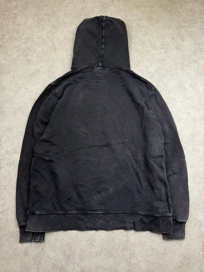 2000s Ralph Lauren Black Faded Iroquois Portrait Hoodie BFtnwsy 1