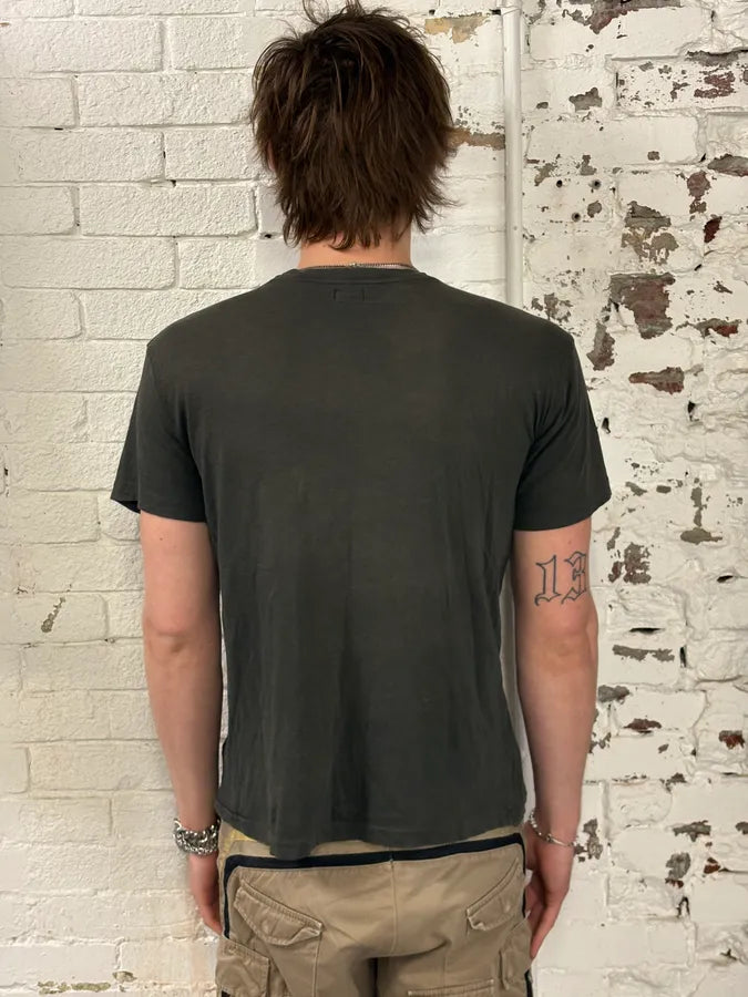 2010s Ralph Lauren Black Faded Native American Headdress T-Shirt OdKgzyT 2