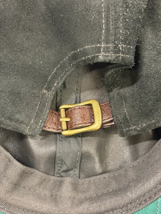 2000s Ralph Lauren Black Suede Cap VXUegwH 6