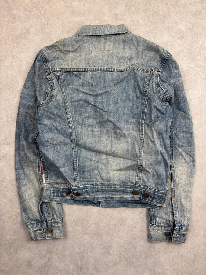 2010s Ralph Lauren Blue American Flag Denim Jacket IIGvEdE 4