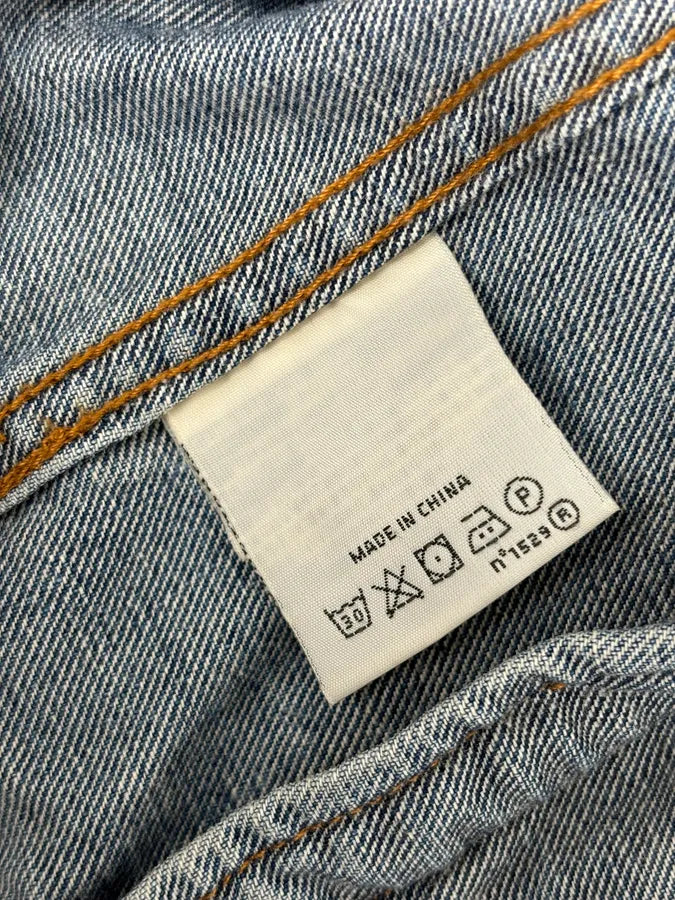 2000s Ralph Lauren Blue Denim Vest Distressed  dljzzTi 11