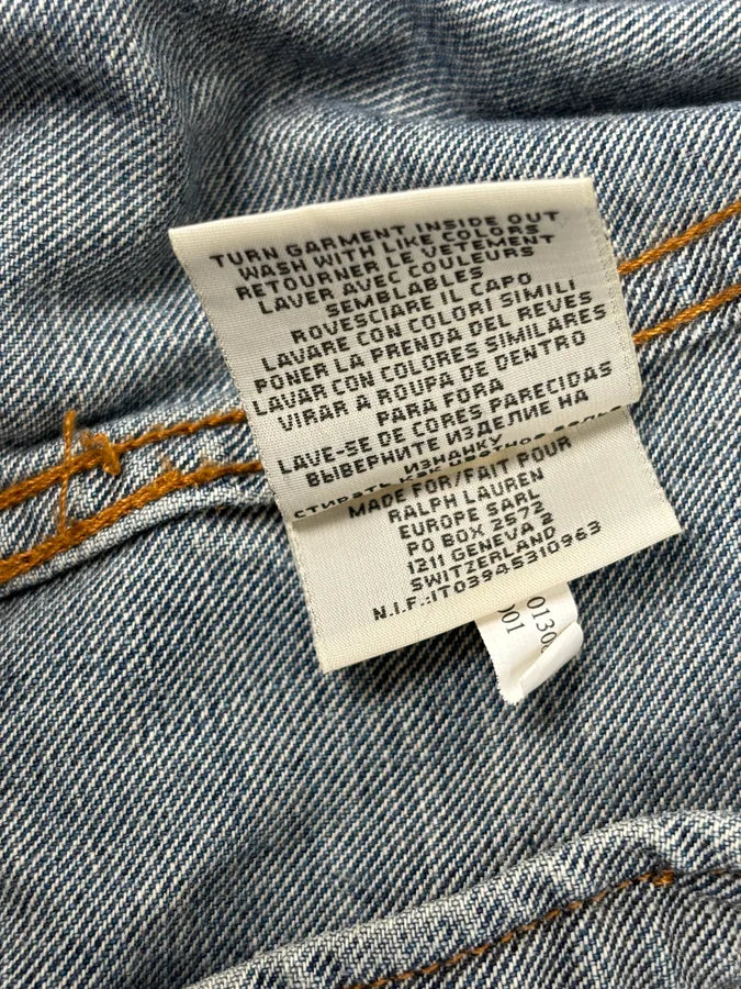 2000s Ralph Lauren Blue Denim Vest Distressed  dljzzTi 10