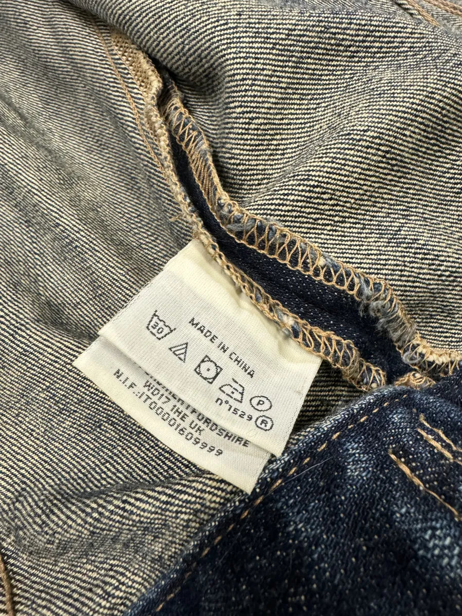2000s Ralph Lauren Blue Distressed Denim Jacket gWQXxMg 9