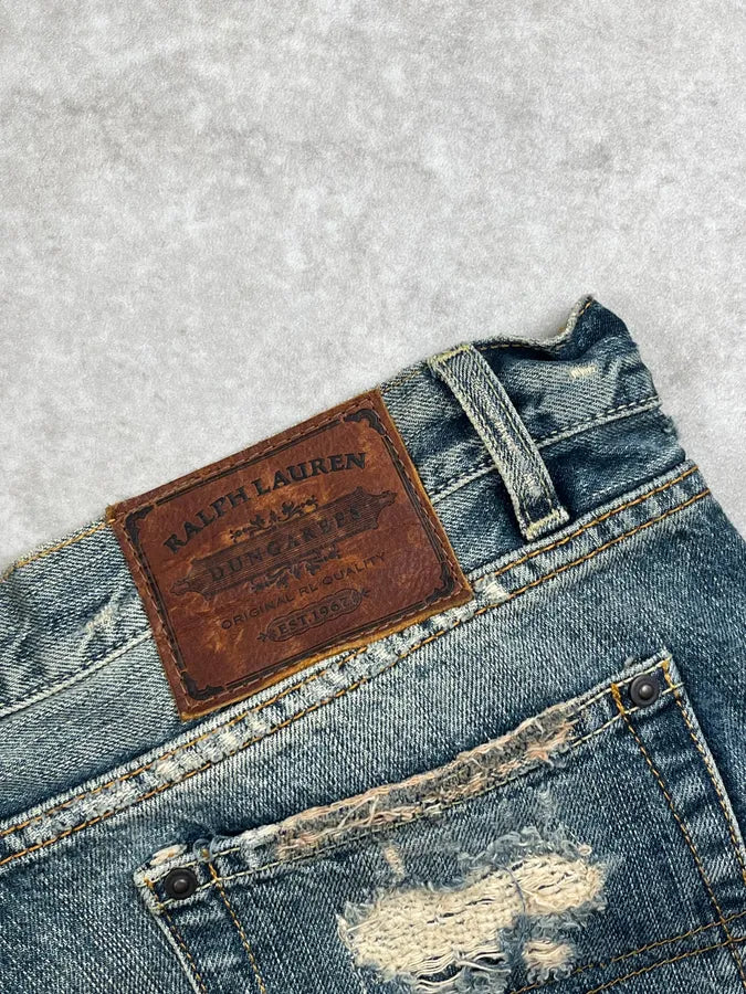 Ralph Lauren Blue Distressed Bleeker Skinny Jeans HQXGlOm 8