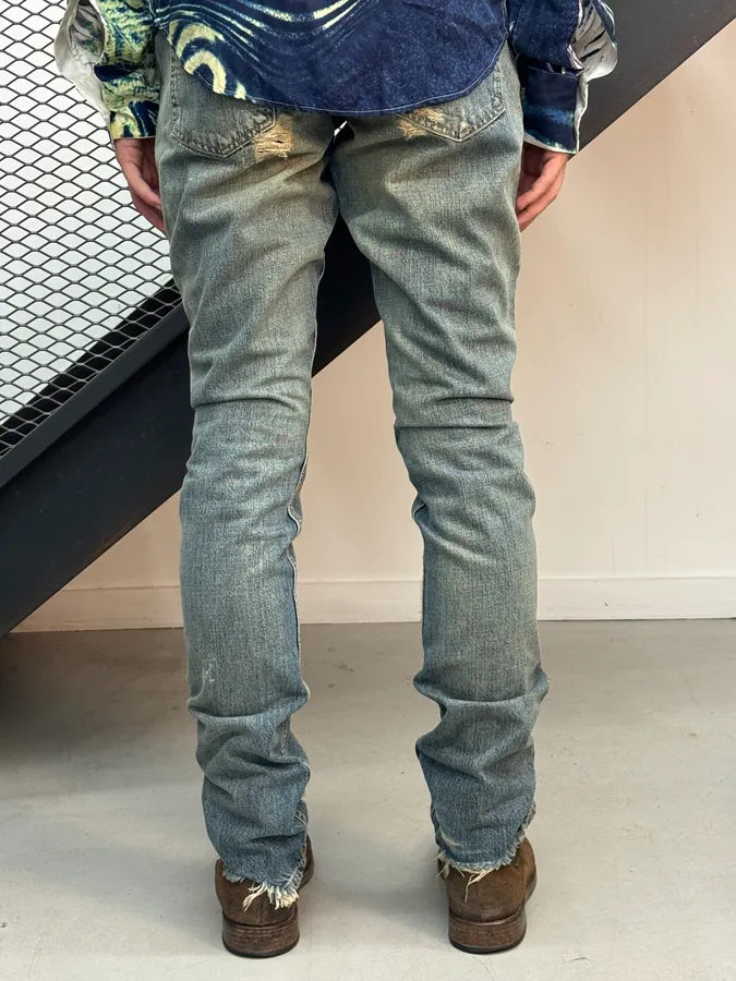 Ralph Lauren Blue Distressed Bleeker Skinny Jeans HQXGlOm 2
