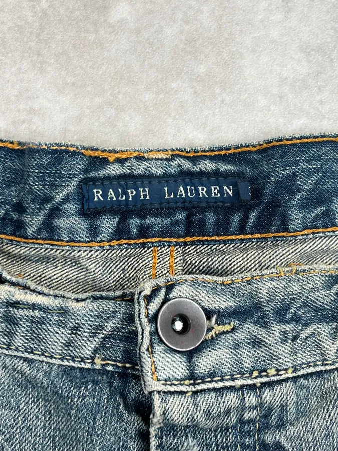 Ralph Lauren Blue Distressed Bleeker Skinny Jeans HQXGlOm 9