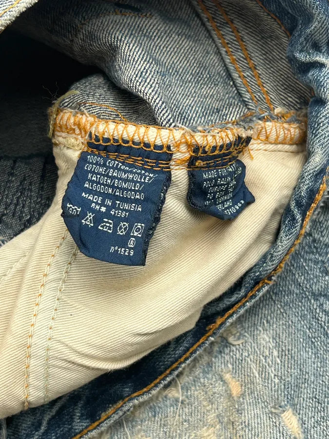 Ralph Lauren Blue Distressed Bleeker Skinny Jeans HQXGlOm 11