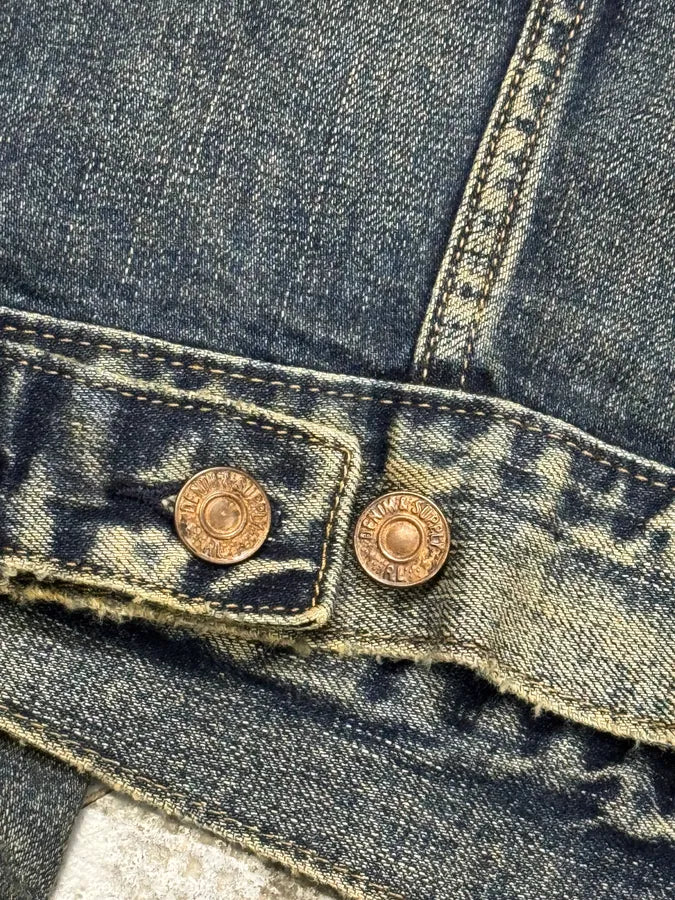 2000s Ralph Lauren Blue USA Flag Eagle Denim Jacket bCahhFH 7